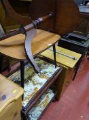 Parcel of small furniture including retro coffee table, tea trolley, underbed table etc