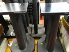 Pair of heavy wide base speaker stands by Acoustic Dynamics, approx 540mm high