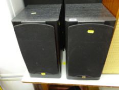 Pair of JBL black painted speakers