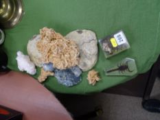 Small parcel of ornamental minerals