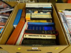 Box of mainly hardback books