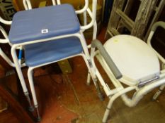 Parcel of items including invalid seat, stepladders etc