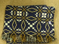 Vintage Welsh woollen blanket