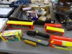 Small parcel of boxed Hornby rail items including an unboxed Royal Scot and a box of track and