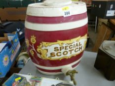 Wade type large Special Scotch porcelain barrel