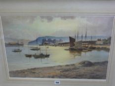 WARREN WILLIAMS ARCA limited edition (201/850) stamped print - shoreline scene with Conwy Castle