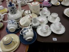 Midwinter, Susie Cooper, Meakin and similar retro style teaware