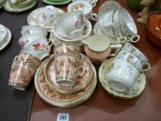 Parcel of Victorian and other teaware