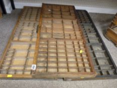 Three printer's block boards