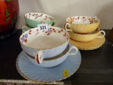 Harlequin cabinet soup bowl and plate set