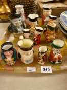 Collection of Toby jugs
