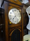 Oak cased longcase clock
