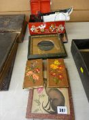 Parcel of mixed collectables including vintage frames etc