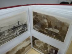 Well filled album of good vintage postcards