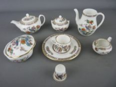 Quantity of miniature Wedgwood Kutani Crane cabinet teaware