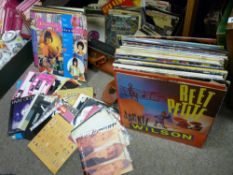 Large parcel of contemporary single and LP records etc including The Sex Pistols, The Rolling Stones