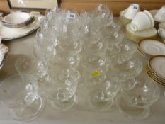 Good quantity of fruit salad bowls and brandy glasses