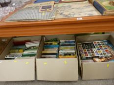 Three boxes of vintage reference and other books