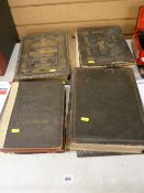 Four vintage books - 'The Bible', 'Duckworth's Encyclopaedia', 'Dr Livingstone' & 'Pilgrim's