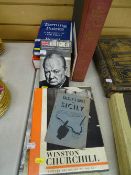 Parcel of mainly war ephemera including a book 'Winston Churchill - Tributes Broadcast by the