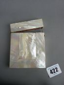 Victorian mother of pearl card case
