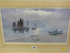 WARREN WILLIAMS ARCA limited edition (137/500) print - boating scene from Deganwy side