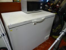 Electrolux chest freezer and a Morphy Richards silver finished microwave oven E/T