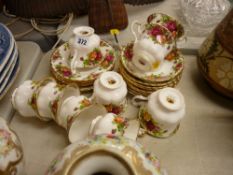 Parcel of Royal Albert 'Old Country Roses' teaware