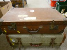 Two vintage suitcases