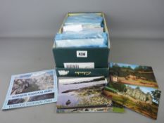 Shoebox of vintage postcards