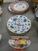 Quantity of Oriental china including delicate display plates