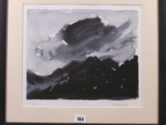 SIR KYFFIN WILLIAMS RA limited edition (19/150) print - Snowdon under stormy skies, signed, 29 x