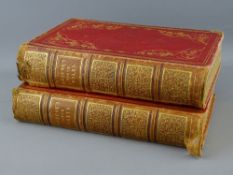 BOOK - ROSCOE, T - Wanderings in North / South Wales, two volumes in red leather 1829, rear board
