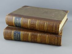 BOOK - RHYS GWEIRYDD AP - Hanes y Brytaniaid a'r Cymry, 1872 & 1874, 2 volumes, in brown half