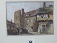 18th CENTURY SCHOOL watercolour - study of The Old House, Beaumaris, circa 1820, 17 x 24 cms