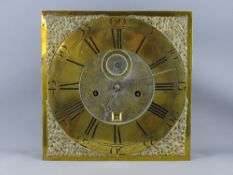 AN 18th CENTURY LONGCASE CLOCK BRASS DIAL & MOVEMENT by Gabriel Smith (1752-97), Chester, 12 ins