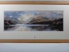 ALED PRICHARD JONES pastel - Snowdon from Llyn Padarn but incorrectly titled verso on Albany Gallery