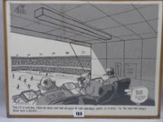 GRENFELL 'GREN' JONES (1934-2007) original drawing - humorous satirical cartoon relating to the '