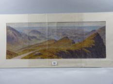 WARREN WILLIAMS ARCA watercolour - fine panoramic scene taken from near the summit of Snowdon and