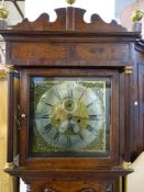 A GOOD LATE 18th CENTURY OAK LONGCASE CLOCK by John Pyke, Wiveliscombe, 12 ins brass and silvered