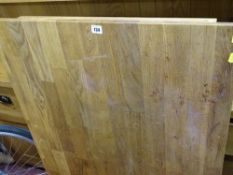 Modern oak rectangular dining table