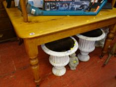 Stripped pine vintage farmhouse table