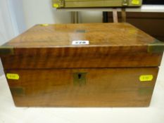 Neatly presented mahogany writing slope