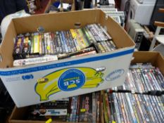 Three boxes of good DVD titles (approx. 150)