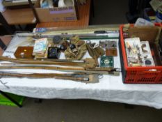 Good selection of fishing rods and gear including a Hardy Pope Palakoma no.7, a Farlow Brunswick,