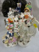Group of vintage Staffs and other figurines