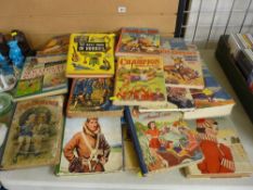 Good collection of vintage children's annuals including Kit Carson, Buffalo Bill, Crackerjack, Our