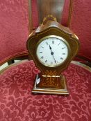 Fine inlaid mahogany balloon clock