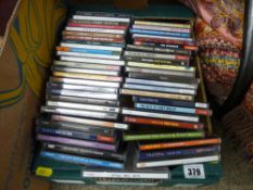 Box of music CDs