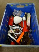 Crate of various household goods